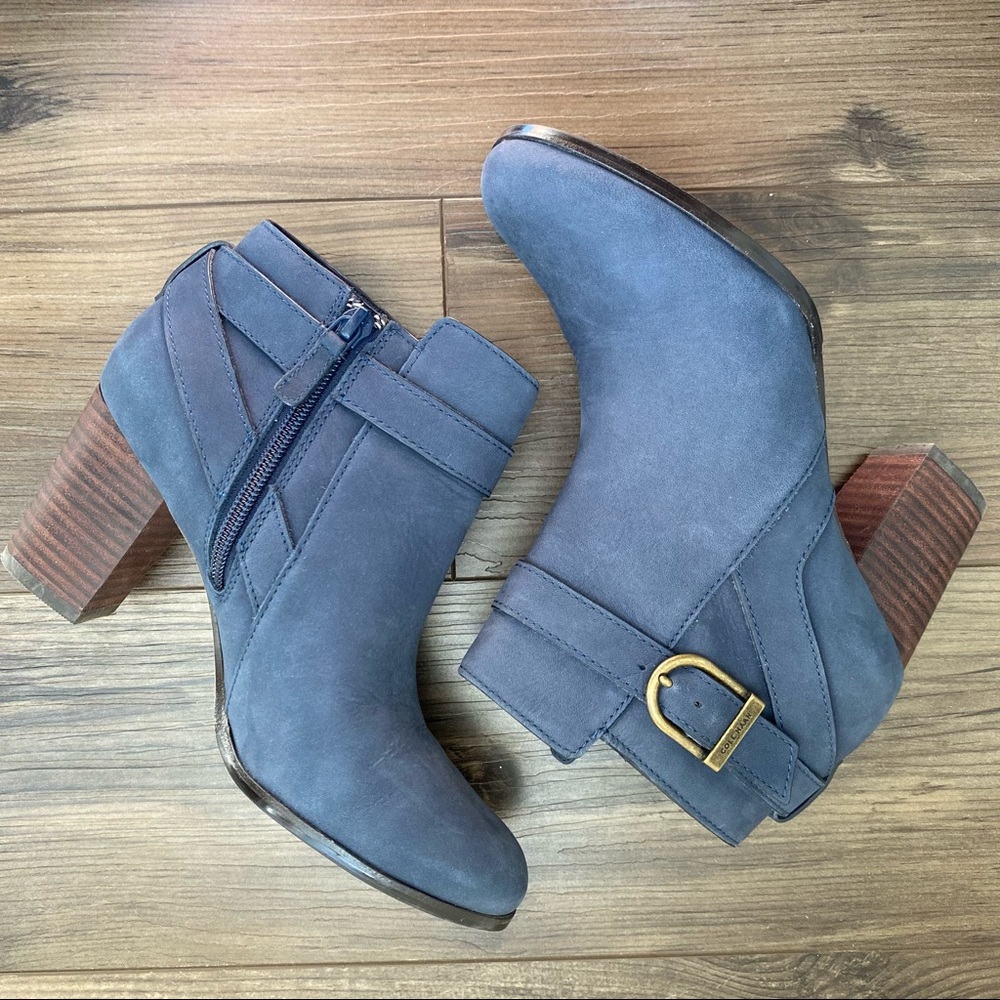 Cole Haan Cassidy Bootie in Blue Nubuck (size 6)
